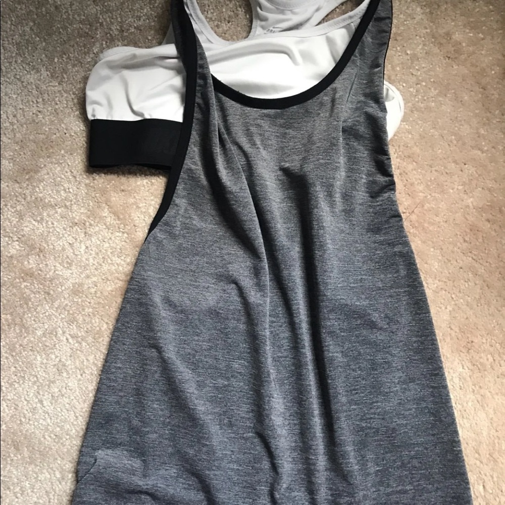 Nike dri fit shirt with top